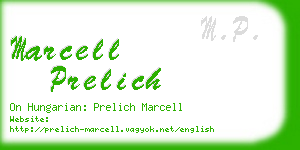 marcell prelich business card